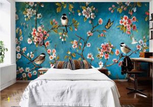 Best Paint for Wall Mural Indoor Wall Mural Wallpaper Plum Blossom Peach Apple Blossom Tree