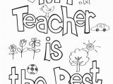 Best Teacher Coloring Page Teacher Appreciation Coloring Sheet