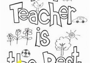 Best Teacher Ever Coloring Pages Teacher Appreciation Coloring Page Thank You Gift Free Printable