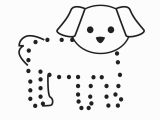 Betsy Ross Coloring Pages Free Dog Connect the Dots Activity Printable for Beginning Preschoolers