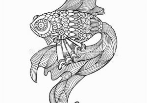 Betta Fish Coloring Pages 10 Zentangle Fish Printable Coloring Page