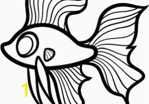 Betta Fish Coloring Pages Beautiful Fish Drawing at Getdrawings