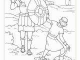 Bible Coloring Pages David and Goliath Coloring Pages