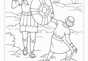 Bible Coloring Pages David and Goliath Coloring Pages