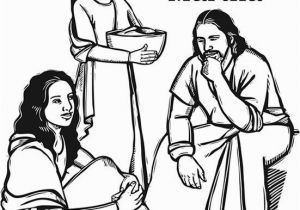 Bible Coloring Pages Mary and Martha Maria