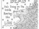 Bible Coloring Pages On Faith My God is Not Dead Roaring Like A Lion Coloring Page