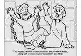 Bible Coloring Pages Paul and Silas Paul and Silas Coloring Page