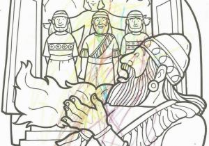 Bible Coloring Pages Shadrach Meshach Abednego Shadrach Meshach and Abednego Coloring Page