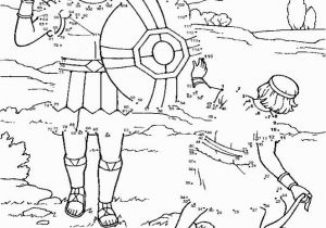 Bible Connect the Dots Coloring Pages David En Goliath Verbind De Cijfers Activiteit David