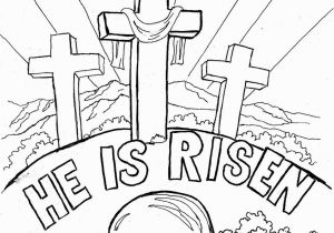 Bible Easter Coloring Pages Easter Coloring Page for Kids "he is Risen" the Blog Has