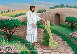 Bible Story Murals Bible Story Murals the Resurrection Youth Room Ideas