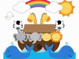 Bible Story Murals Noahs Ark Wall Mural Decals Bible Story Baby Nursery Safari Animals