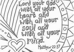 Bible Verse Coloring Pages Kids Love the Lord with All Your Heart Kids Church