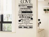 Bible Verse Murals Bible Wall Stickers Love is Patient Scripture Quote Wall Decal Bible