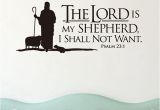 Bible Verse Murals Psalms 23 the Lord is My Shepherd Wall Lettering Mural Vinyl Decals