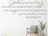 Bible Verse Wall Murals Azutura God Grant Me the Serenity Wall Sticker Bible Verse