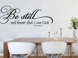 Bible Verse Wall Murals Be Still and Know Christian Wall Decal