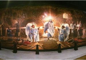 Biblical Murals the Resurrection Mural Shows Biblical Characters Celebrating