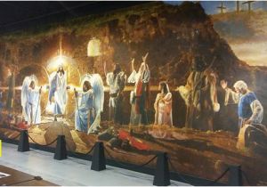 Biblical Murals the Resurrection Mural Shows Biblical Characters Celebrating