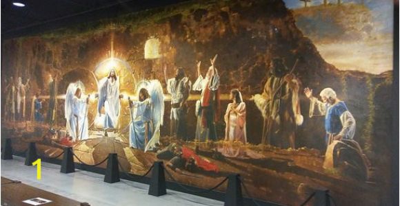 Biblical Murals the Resurrection Mural Shows Biblical Characters Celebrating