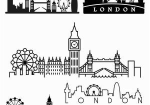 Big Ben Coloring Page London Skyline Tattoo Google Search