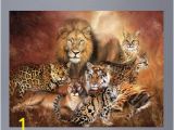 Big Cat Wall Murals Wallhogs Cavalaris Cat Power Poster Wall Mural Size 36 5" H