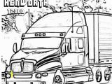 Big Truck Coloring Pages for Kids Kenworth T2000 Truck Coloring Page