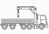 Big Truck Coloring Pages for Kids Learn Colors with Big Crane Truck Coloring Pages for Kids
