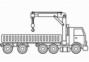 Big Truck Coloring Pages Learn Colors with Big Crane Truck Coloring Pages for Kids