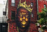 Biggies Wall Mural Biggie Smalls Mural In Bed Stuy May E Down Brownstoner