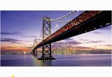 Biggies Wall Mural Biggies Wall Mural 60 X 120 San Francisco Bay Bridge Fice Depot