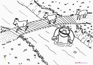 Billy Goats Gruff Coloring Page the Three Billy Goats Gruff Coloring Pages Coloring Home