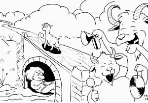 Billy Goats Gruff Coloring Page Three Billy Goats Gruff Coloring Pages