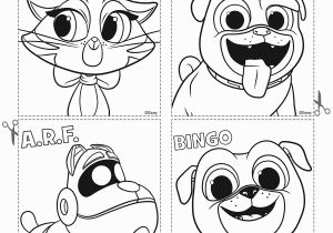 Bingo and Rolly Coloring Pages Disney Puppy Dog Pals Coloring Pages Cards