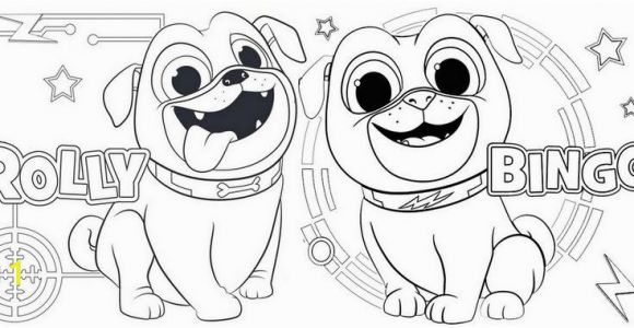 Bingo and Rolly Coloring Pages Pin Oleh Illustration Designer Di Puppy Dog Pals Coloring Pages