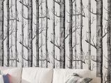 Birch forest Wall Mural Us $28 0 Off Black White Birch Tree Wallpaper for Bedroom Modern Design Living Room Wall Paper Roll Rustic forest Woods Wallpapers In Wallpapers