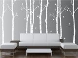 Birch forest Wall Mural Wall Birch Tree Nursery Decal forest Kids Vinyl