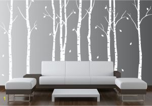 Birch forest Wall Mural Wall Birch Tree Nursery Decal forest Kids Vinyl