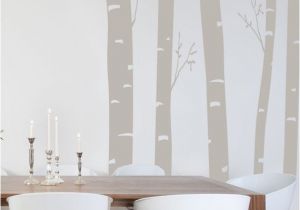 Birch Tree Wall Mural Target Grey Birch Tree Decals for Living Room Accent Wall