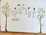 Bird and Owl Tree Wall Mural Set Family Trees Diy Frame Flying Birds Wall Stickers Pvc Art Decals Mural Home Decor Living Room Bedroom Decorations Sticker