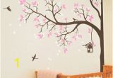 Bird and Owl Tree Wall Mural Set Tree Wall Decal Nursery Wall Decoration Tree Wall