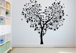Bird and Owl Tree Wall Mural Set Us $6 41 Off Tree Wall Decal Sticker Bedroom Tree Of Life Roots Birds Flying Away Home Many Hearts On the Tree A7 009 In Wall Stickers From Home &