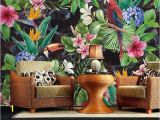 Birds Of Paradise Wall Mural southeast asian Rainforest Plant Wall Murals Wall Decor