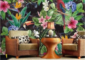 Birds Of Paradise Wall Mural southeast asian Rainforest Plant Wall Murals Wall Decor