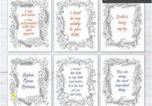 Birth Affirmation Coloring Pages Birth Affirmation Cards Labor Affirmation C Section