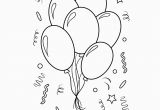 Birthday Balloons Coloring Pages Coloring Page for Kids Birthday Balloons Coloring Page