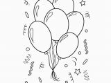 Birthday Balloons Coloring Pages Coloring Page for Kids Birthday Balloons Coloring Page