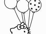 Birthday Balloons Coloring Pages Hello Kitty Coloring Picture Baby Alles