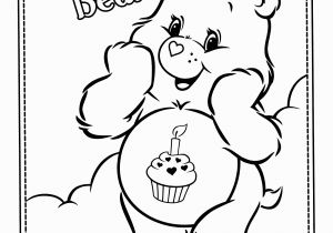 Birthday Care Bear Coloring Pages Bear Coloring Pages for Adults Printable