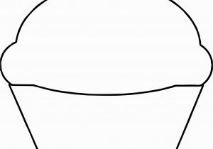 Birthday Cupcake Coloring Page Basic Empty Cupcake Coloring Page